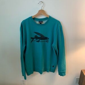 Patagonia Teal Organic Cotton Sweatshirt
